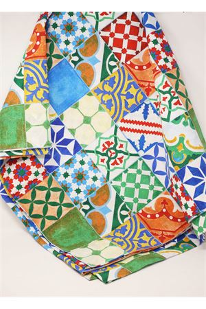 12-seater tablecloth with multicolo majolica Capri Me | TOMAIOARANCIONE